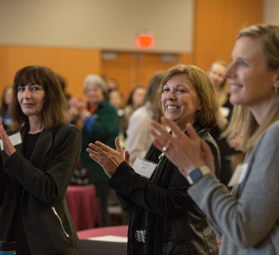 Women attend the first Women Lead Spokane conference on March 15 in the Hemmingson Center. 