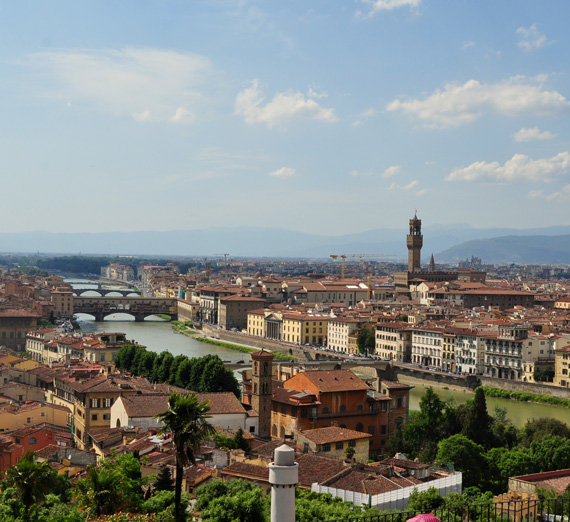 Daytime cityscape of Florence, Italy