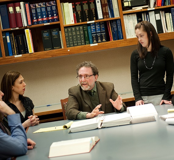 Teachers and students having a conversation