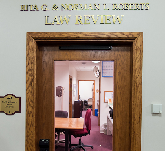 Law Review door