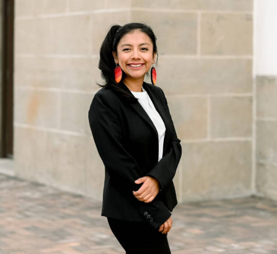 Portrait of Law School graduate Dalia Pedro
