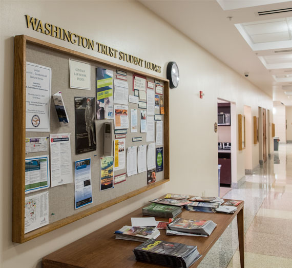 inside law school building 