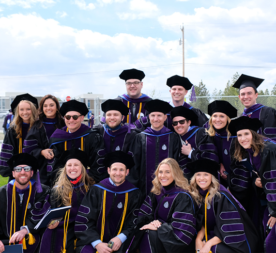 Law school graduates group photo 