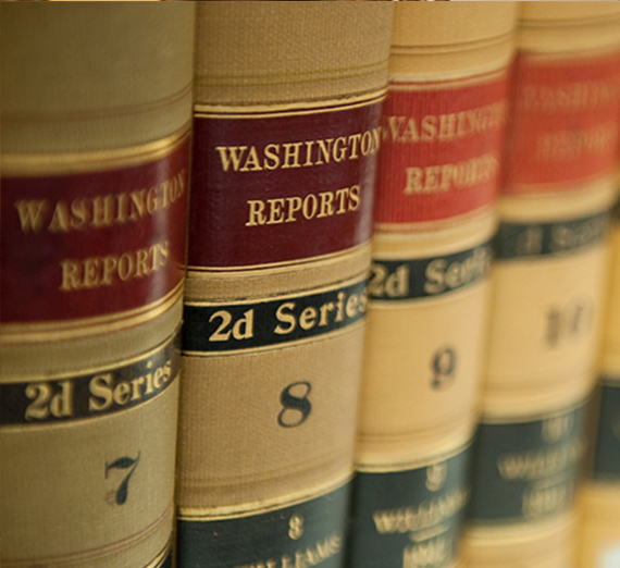 Washington Reports books lined up in a row