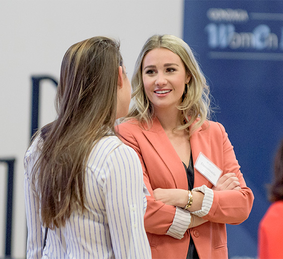 Women Lead Audience Talking