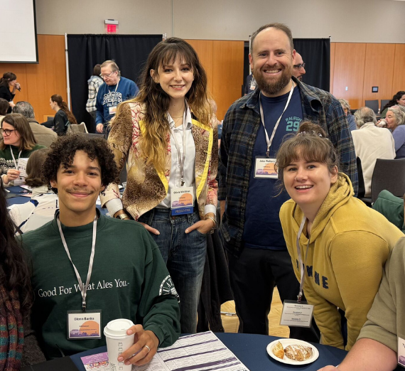 Students networking at CLL retreat