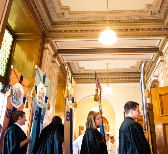 professors at academic convocation 