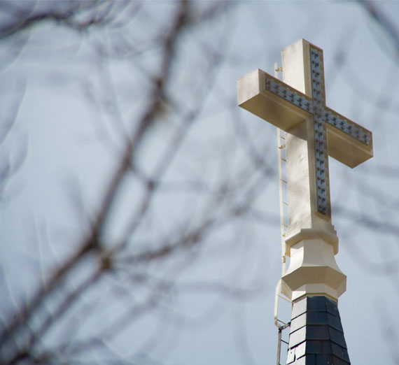 cross on top of st.als