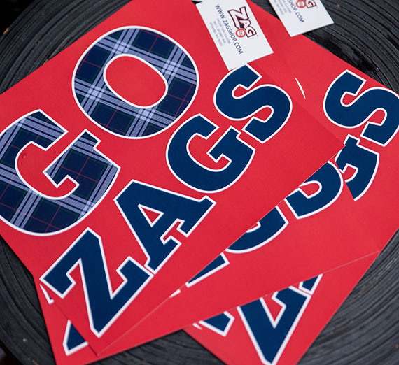 go zags cheer cards