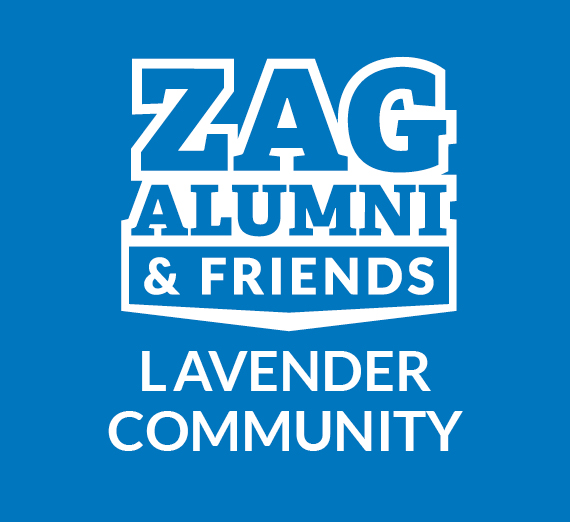 Zag Alumni and Friends logo Lavender Community