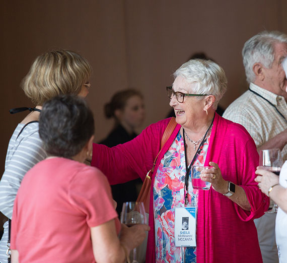 alumni celebrating their reunion