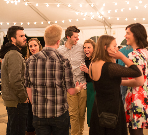 alumni gather during reunion