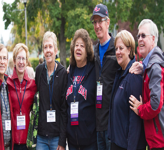 alumni gather during reunion