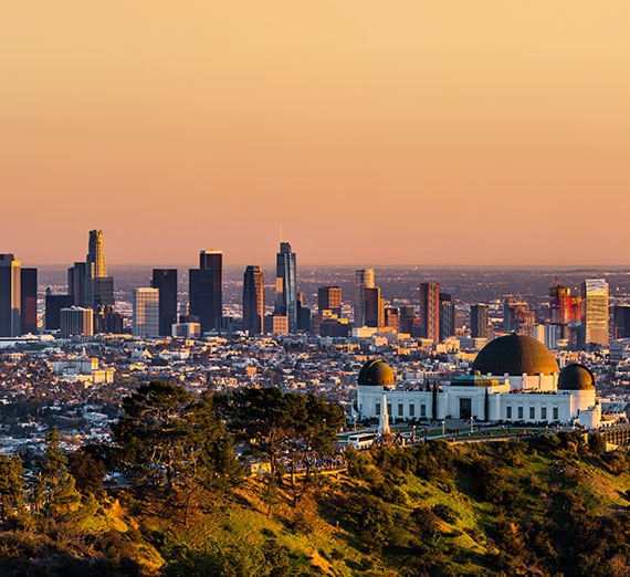 Los Angeles downtown from Griffith Observatory