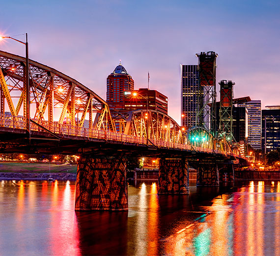 Skyline of Portland, Oregon 
