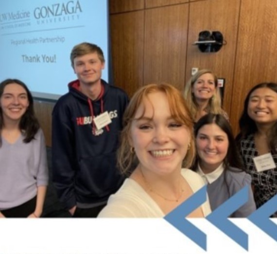 Students at a presentation