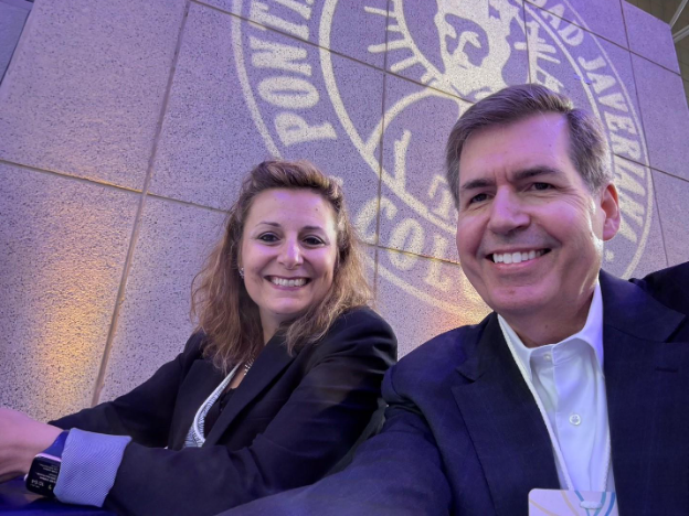 Thayne McCulloh and Katia Passerini selfie