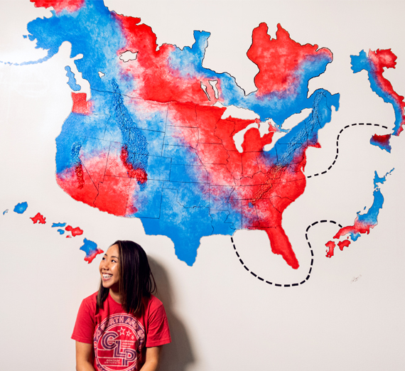 Alumni Association Mural With Artist Cat T.