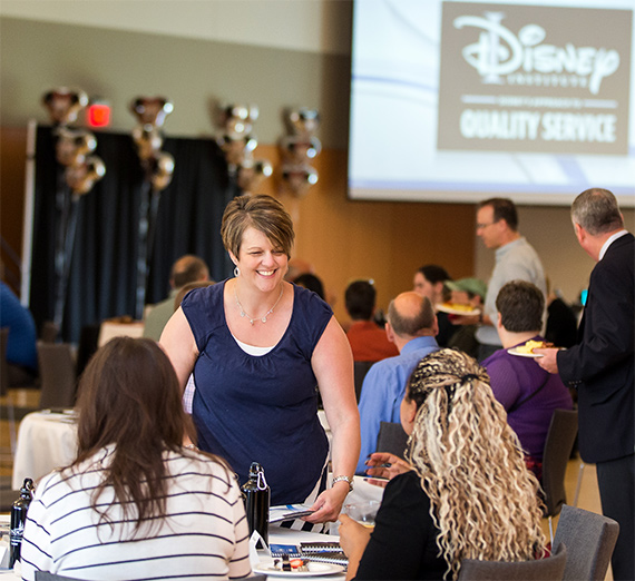 Attendees mingle at the Disney Employee Engagement event