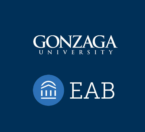logos of EAB and Gonzaga University