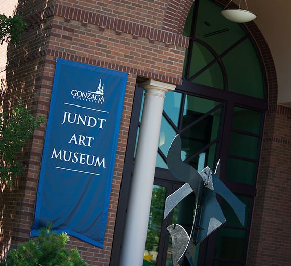 Outside entrance to the Jundt Art Museum