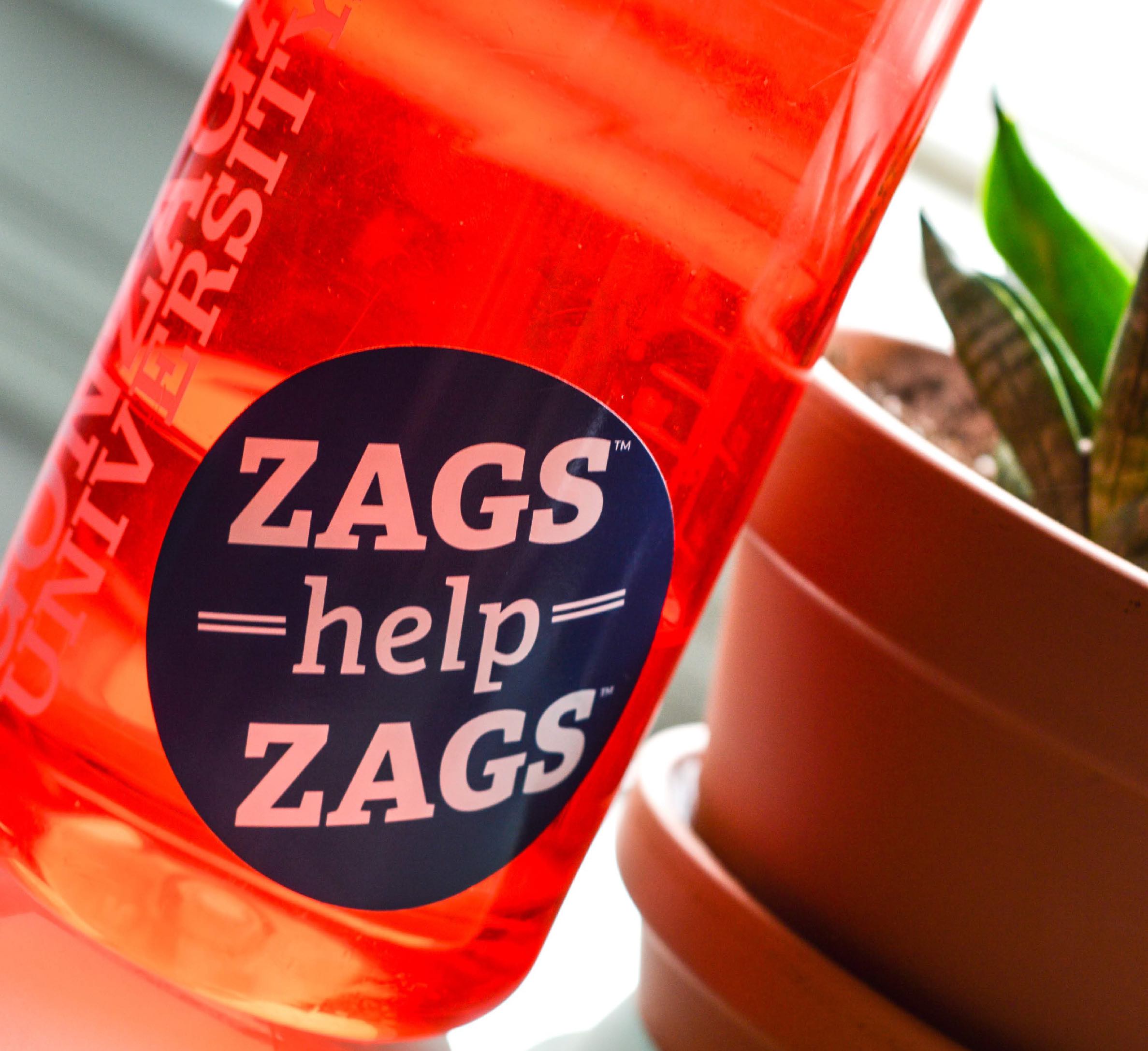 Zags Help Zags Water Bottle 