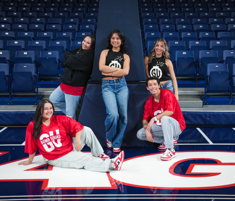 Members of the Gonzaga University Bomb Squad posed in McCarthy Center.