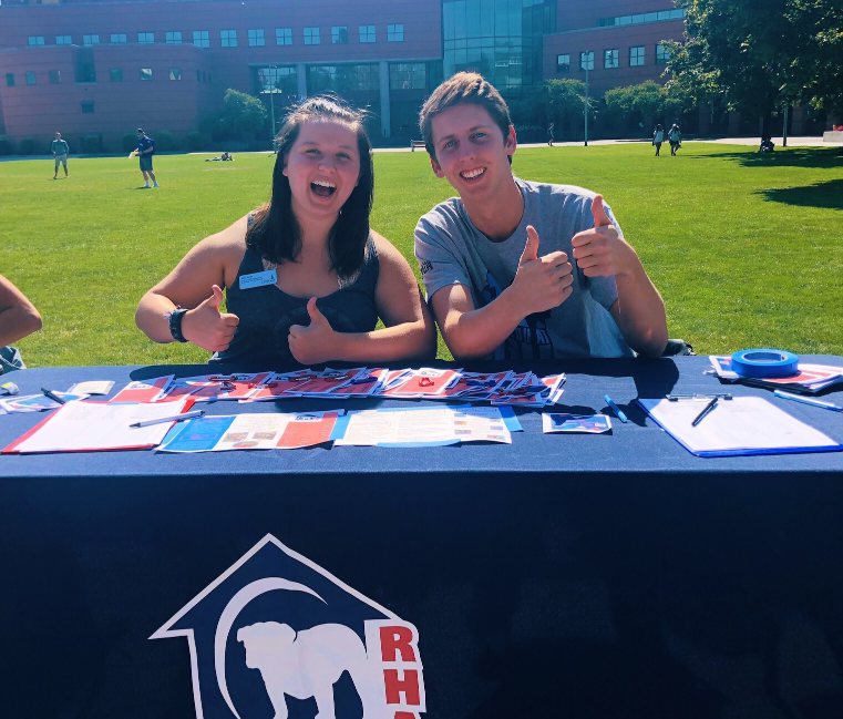 RHA tabling at Club Fair