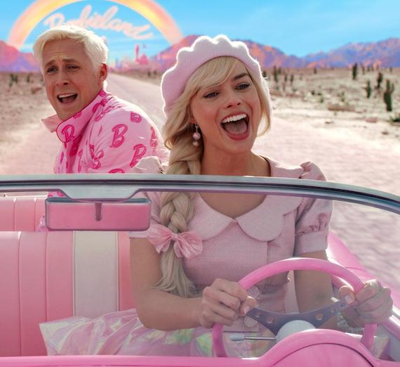 Barbie and Ken in car