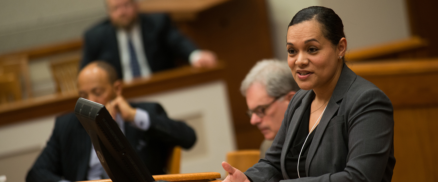 A presenter speaks at the 2013 International Conference on Hate Studies