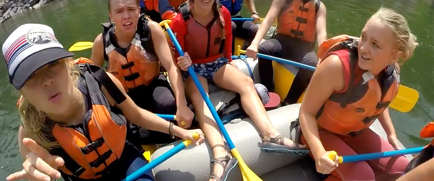 Gonzaga students on rafting trip