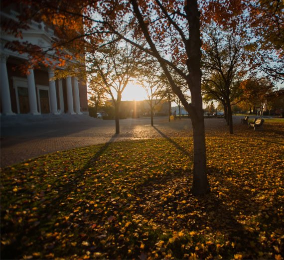campus in the fall 