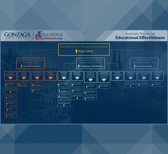 Associate Provost for Educational Effectiveness Organizational Chart Thumbnail
