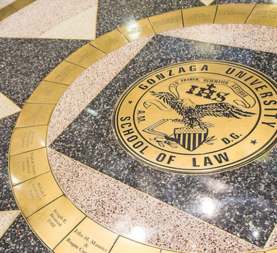 Gonzaga Law School Bronze Tiles floor