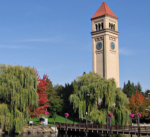 Spokane Riverfront Park clock tower