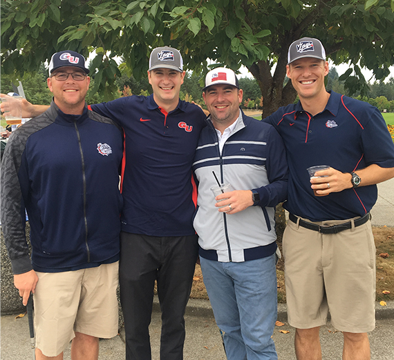 participants pose at a Gonzaga University chapter 