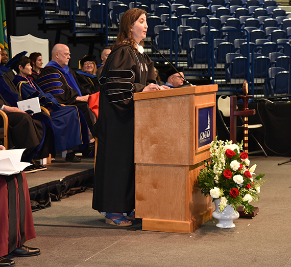 2024 graduate commencement speaker Carie Weeks ('97, '09)