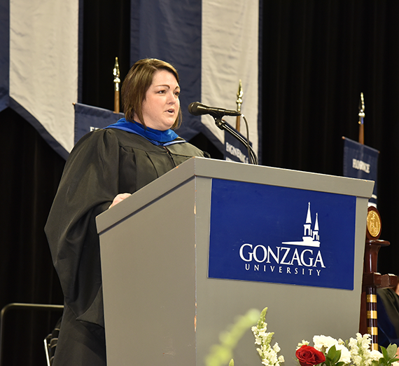 2024 undergraduate commencement speaker Amanda Doyle ('01)