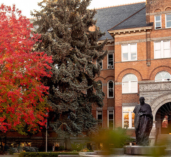 College Hall in Fall on Gonzaga University