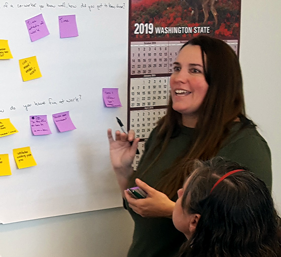 Washington Department of Transportation  employees take a design thinking class.