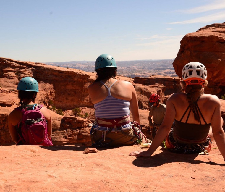 Rock Climbing at Moab Spring Break