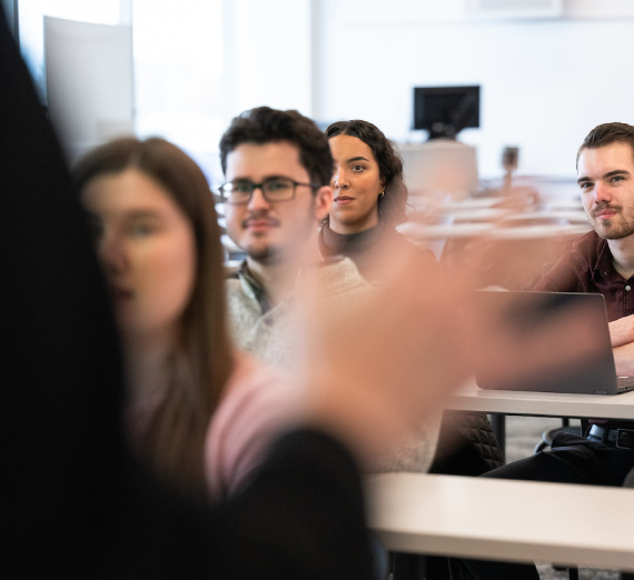 Dr. Corliss Newman teaches a class in the UW GU Regional Health Partnership building. Photo by Zack Berlat