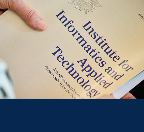 A pamphlet about Gonzaga's Institute for Informatics and Applied Technology