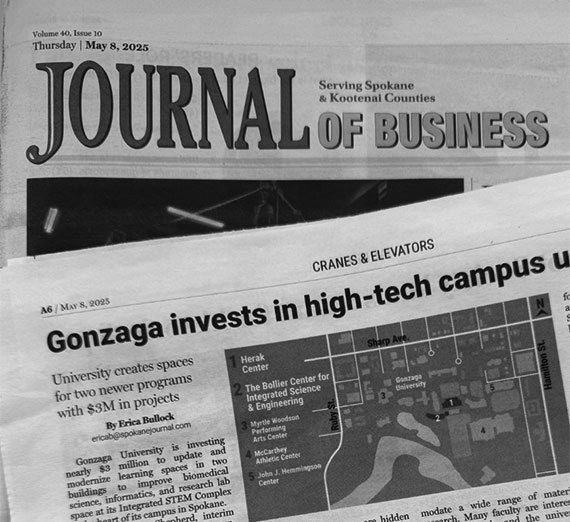 Newspaper clipping of feature article.