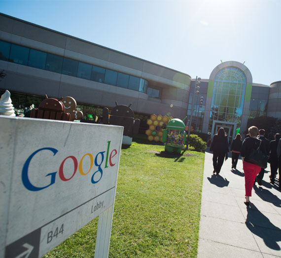 students visit Google