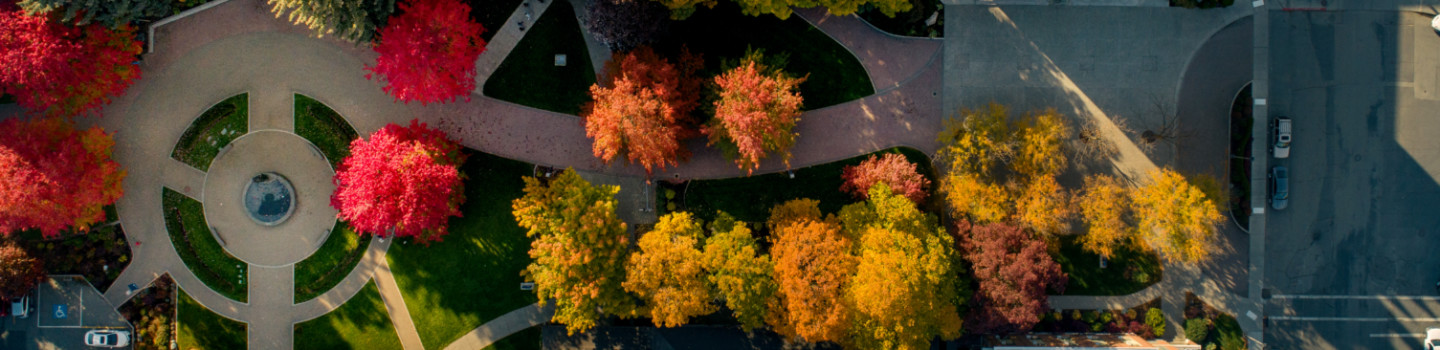 Aerial view of Gonzaga University Campus