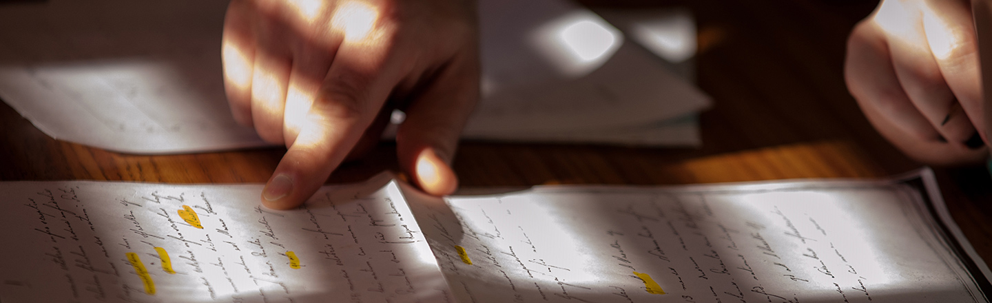 Classic civilizations department 51�Թ�s studying classic Latin script.