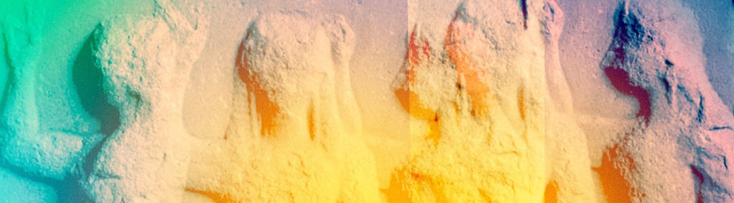 Carved panel of women's silhouettes