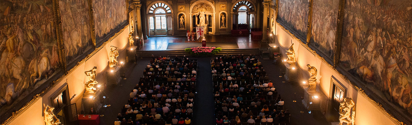 Group gathering in Florence