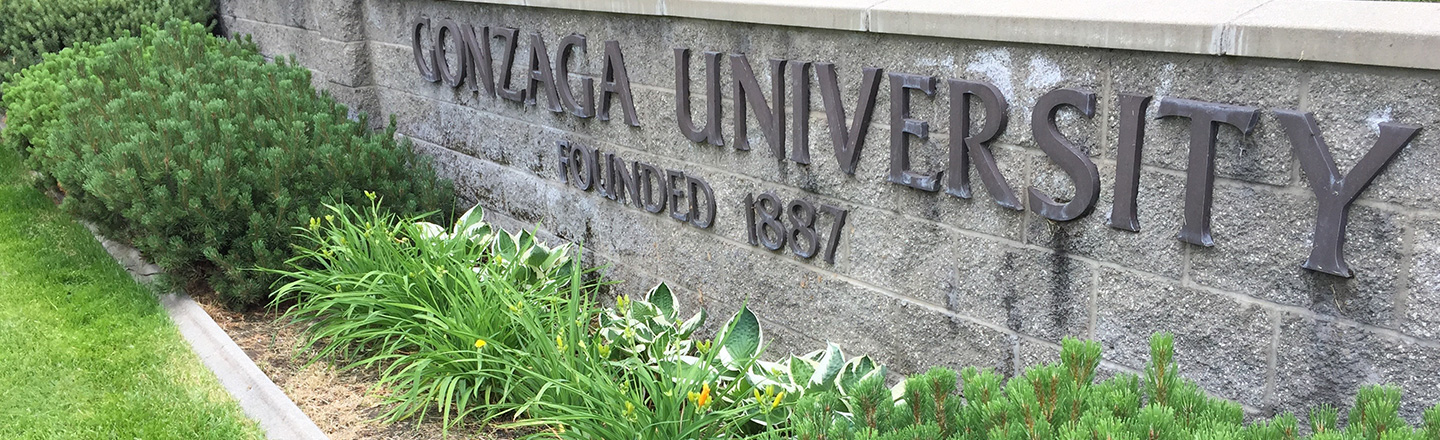 Gonzaga University Founded 1887 Sign